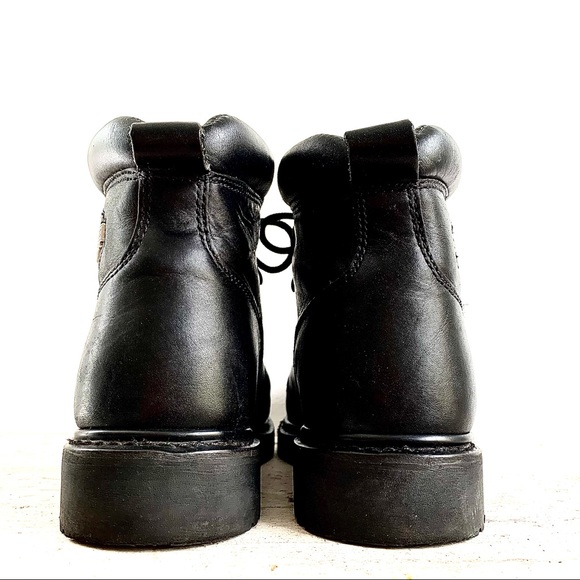 HARLEY DAVIDSON LACES RIDING BOOTS Black-Of Course - Picture 3 of 6